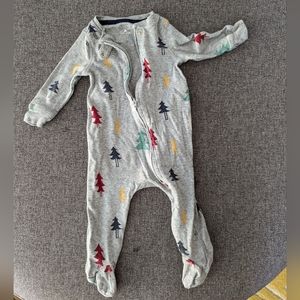 Baby Gap Christmas tree footed pajamas